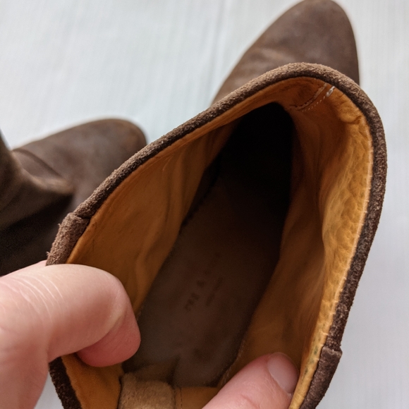 RAG and BONE Newbury brown leather heeled ankle boots women's size 7 - Picture 11 of 12